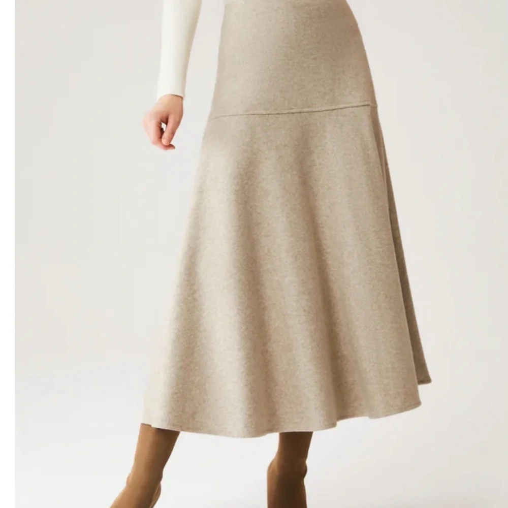OGL Classic Tan A-Line Skirt - Picture 1 of 5